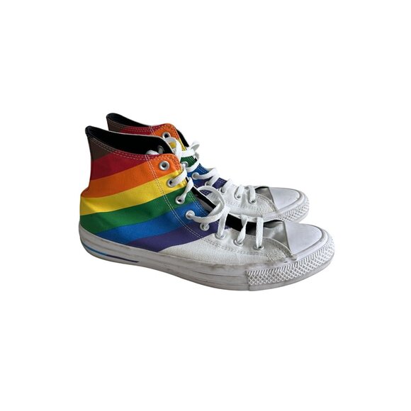 CONVERSE Pride Rainbow High Top Sneakers Sz Mens 11 / Womens 13 - Picture 3 of 10